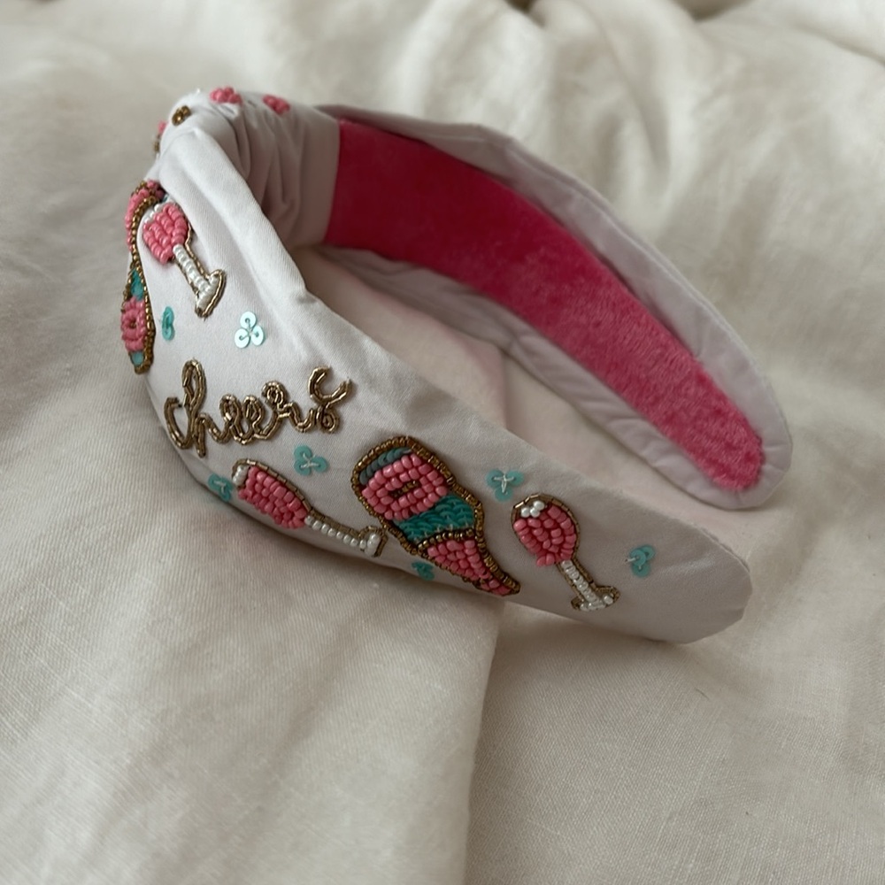 NWOT Beaded Cheers Headband